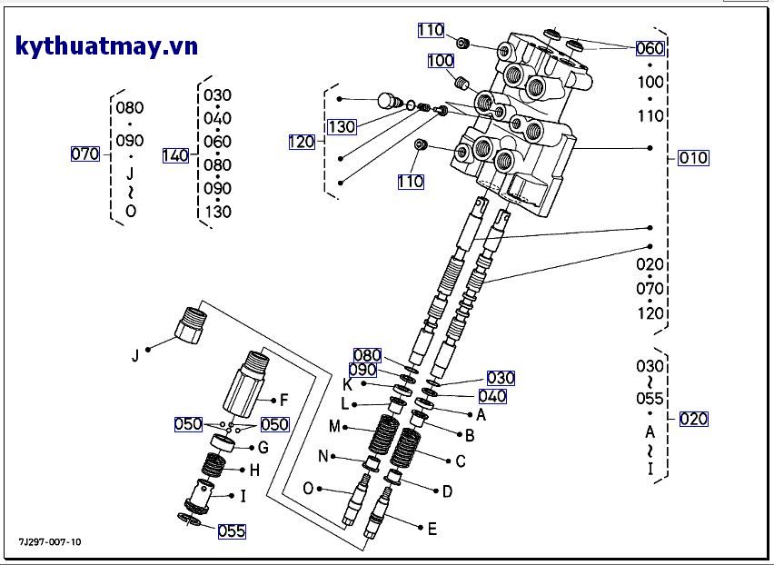 Van điều khiển ( những bộ phận cấu thành) >=T2591